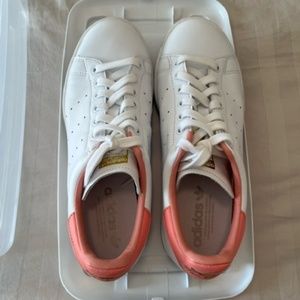 Adidas Stan Smith Women's Pink and White Sneakers